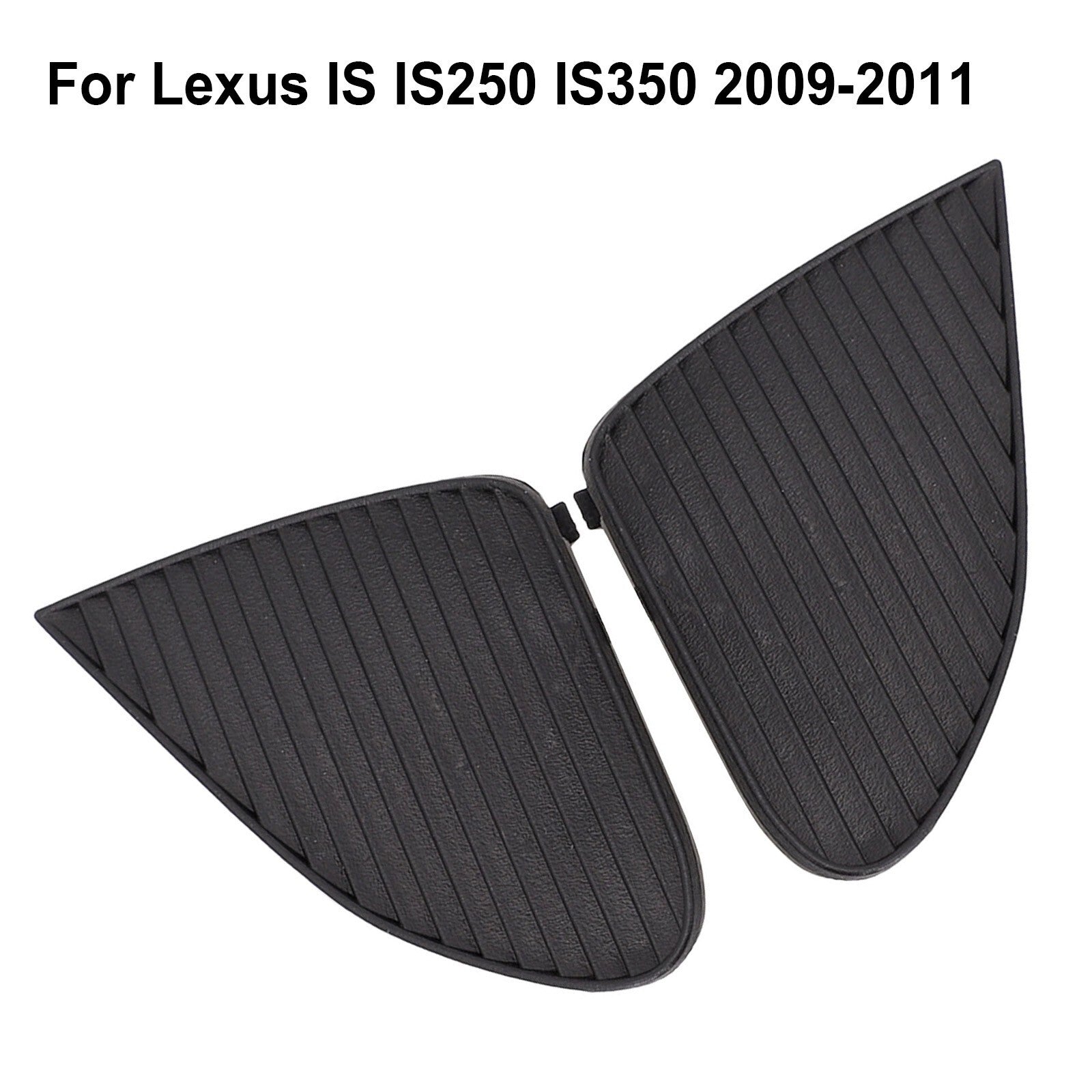 2Pcs Front Fog Light Lamp Cover Cap Trim for Lexus IS IS250 IS350 2009-11 Black