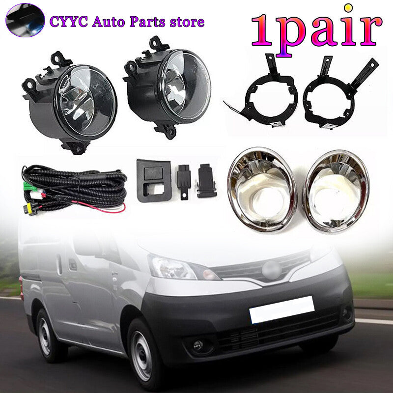 1Set Fog Lamp Light Wires Switch Cover Frame for Nissan NV200 Front Bumper