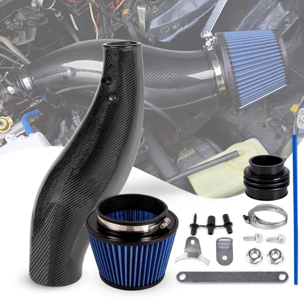 Carbon Fiber Air Intake PIPE Induction + Air Filter for 92-00 EK EG Q