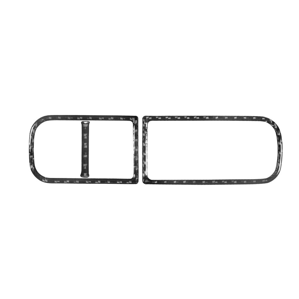 4Pcs Carbon Fiber Central Console Gear Panel Trim For Explorer 2011-2014 v