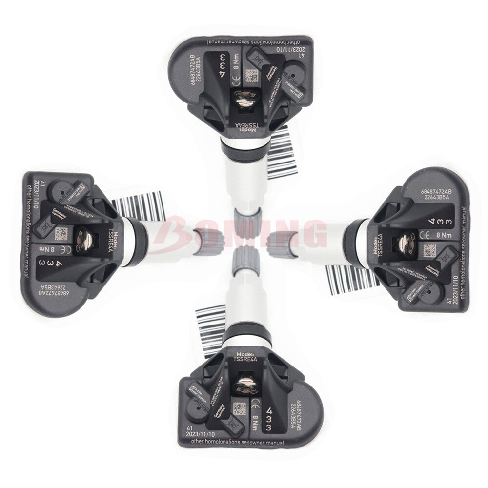 68487472AB 4x New TPMS Tire Pressure Sensor for Dodge for Challenger R/T Scat Pack