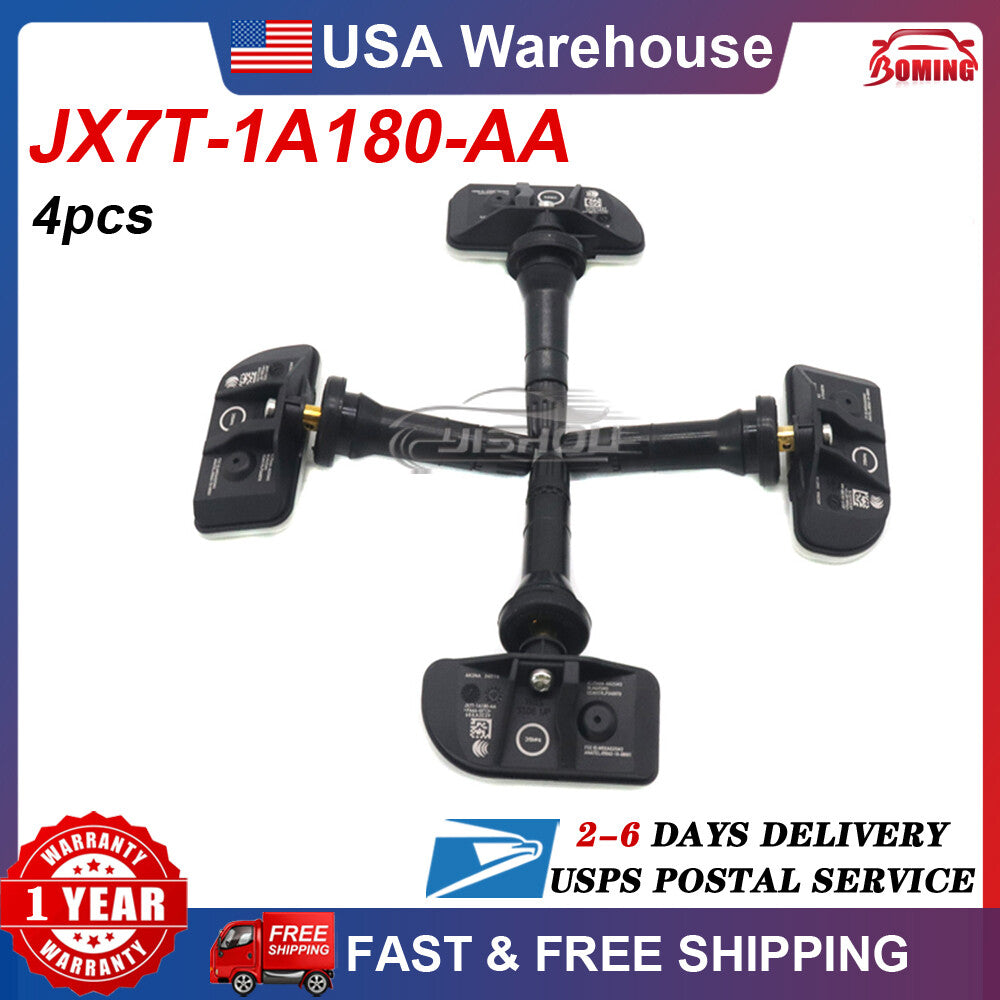 4pcs TPMS Tire Pressure Sensor JX7Z-1A189-C JX7T-1A180-AA for Ford for Lincoln Pack