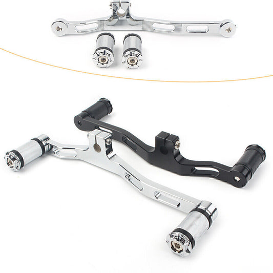 for Harley Dyna 91-17 FXD w/ Mid-Control CNC Front&Rear Gear Shift Lever Chrome Q