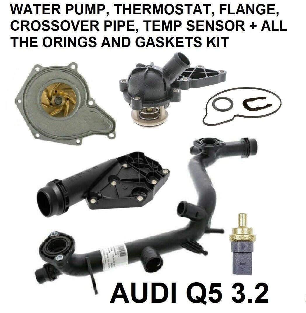 New cooling system kit for Audi Quattro A5 Quattro Q5 3.2 V6 PUMP heat pipes