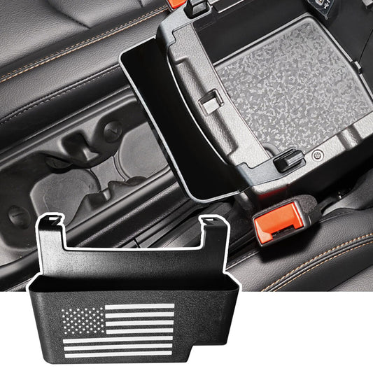 For 2018-2024 for Jeep for Wrangler Black Center Console Armrest Storage Box Organizer