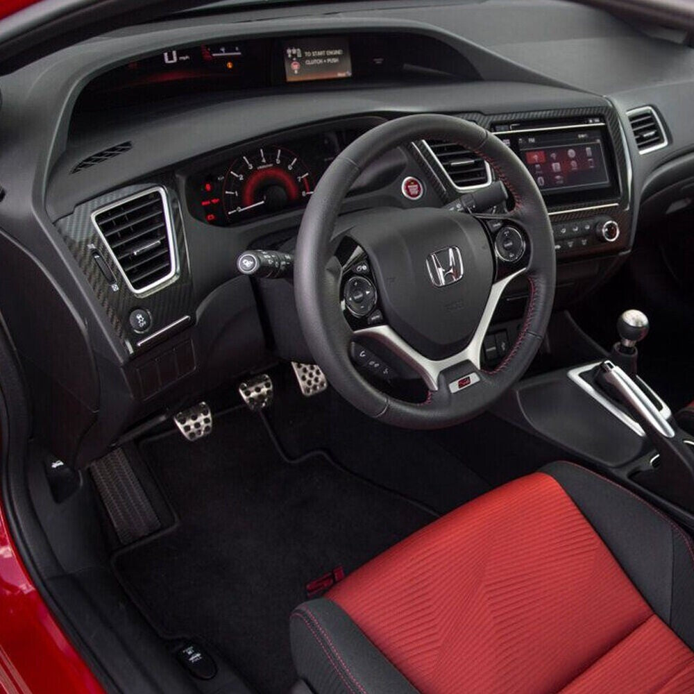 6Carbon Fiber Interior Air Vent Outlet Trim Cover for Honda for Civic 2013-2015 New n