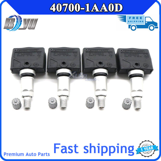 Four TPMS tire pressure sensors are suitable for Titan Murano Sentra Frontier 40700-1AA0D- v