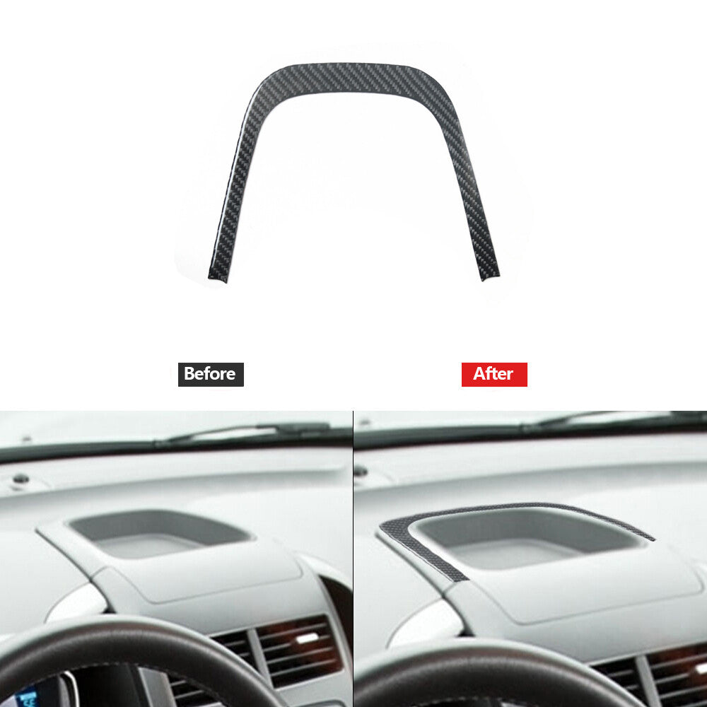 Carbon Fiber Above Console Storage Outer Frame Cover for Chevrolet Sonic 2012-16