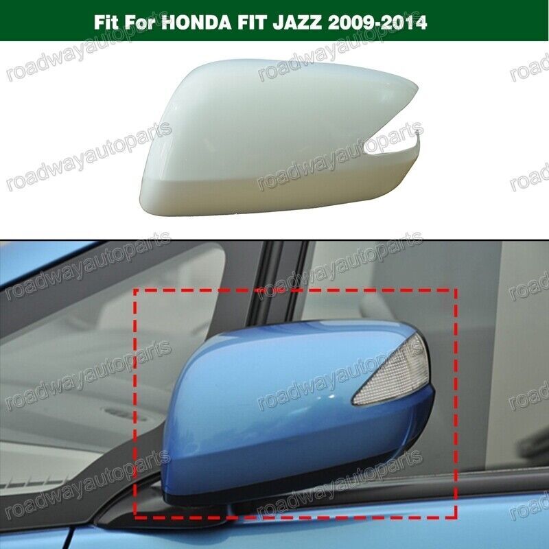 Exterior Side View Door Mirror Cap Cover Left Fit for HONDA FIT JAZZ 2009-2014 Q