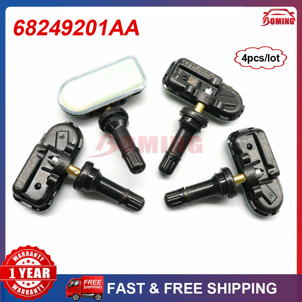 4PCS NEW TPMS TIRE PRESSURE SENSOR 68249201AA for JEEP CHEROKEE for RAM 1500 434Mhz
