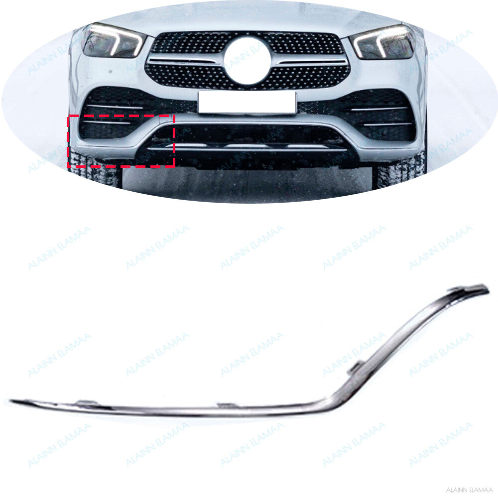 Right Front Bumper Cover Molding Trim for Mercedes for Benz GLE GLE350/450 2020-2022 Q