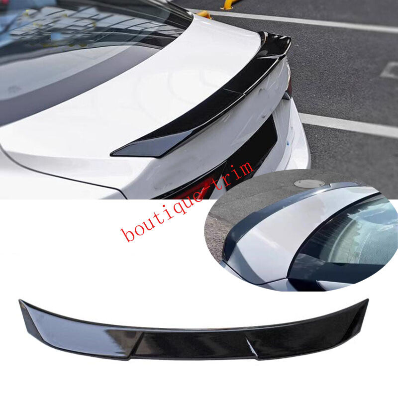 Bright black Rear Door Tail Trunk Spoiler Tail wing For Sentra 21-2024 B n