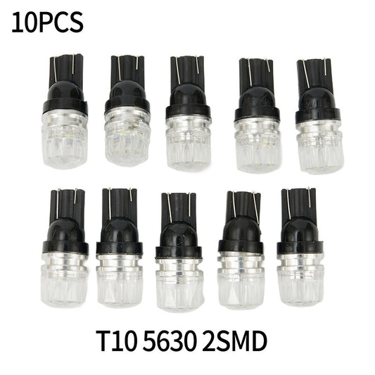 10x White For 2SMD LED High Power Dome Map License Light Bulbs 168 194 v