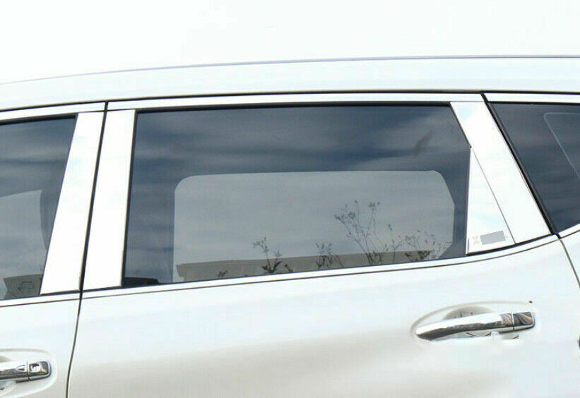 2014-2020 for Nissan Rogue Chrome S.Steel Side Window BC-Pillar Posts Cover Trim