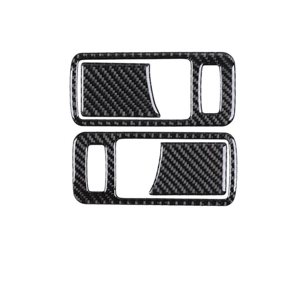 4Pcs Carbon Fiber Interior Door Handle Bowl Cover Trim  for ford  for Mustang 2009-13