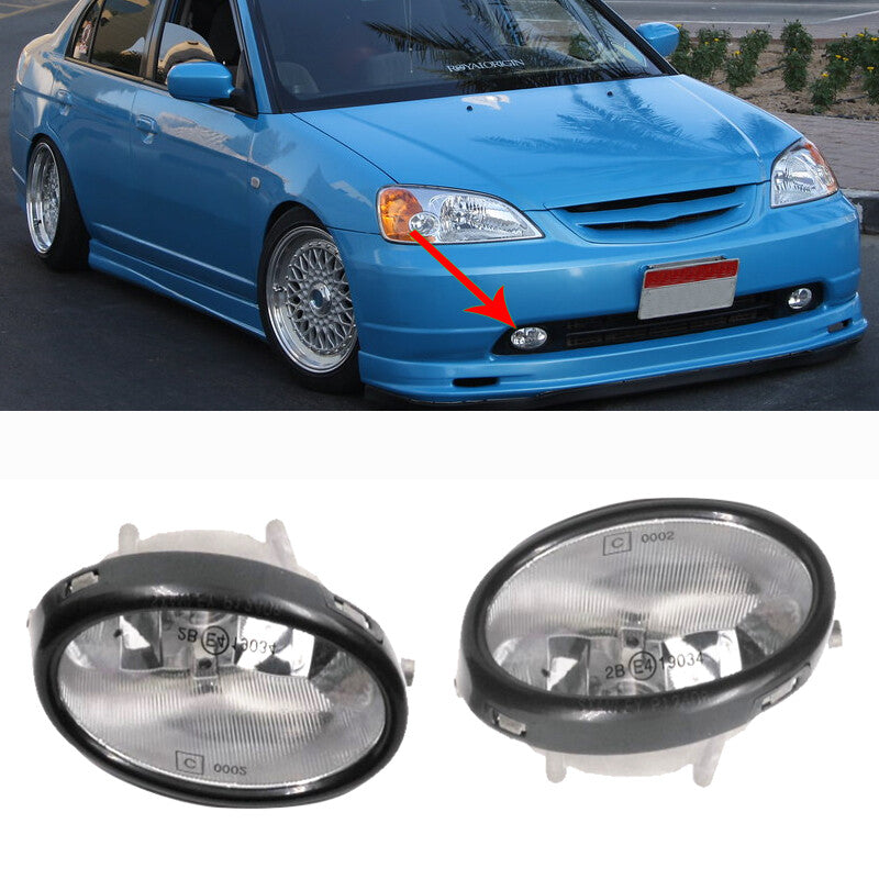 Fog Lamp Pair Front Bumper Lamp for HONDA for CIVIC 2001-2003 ES5 ES7 ES8