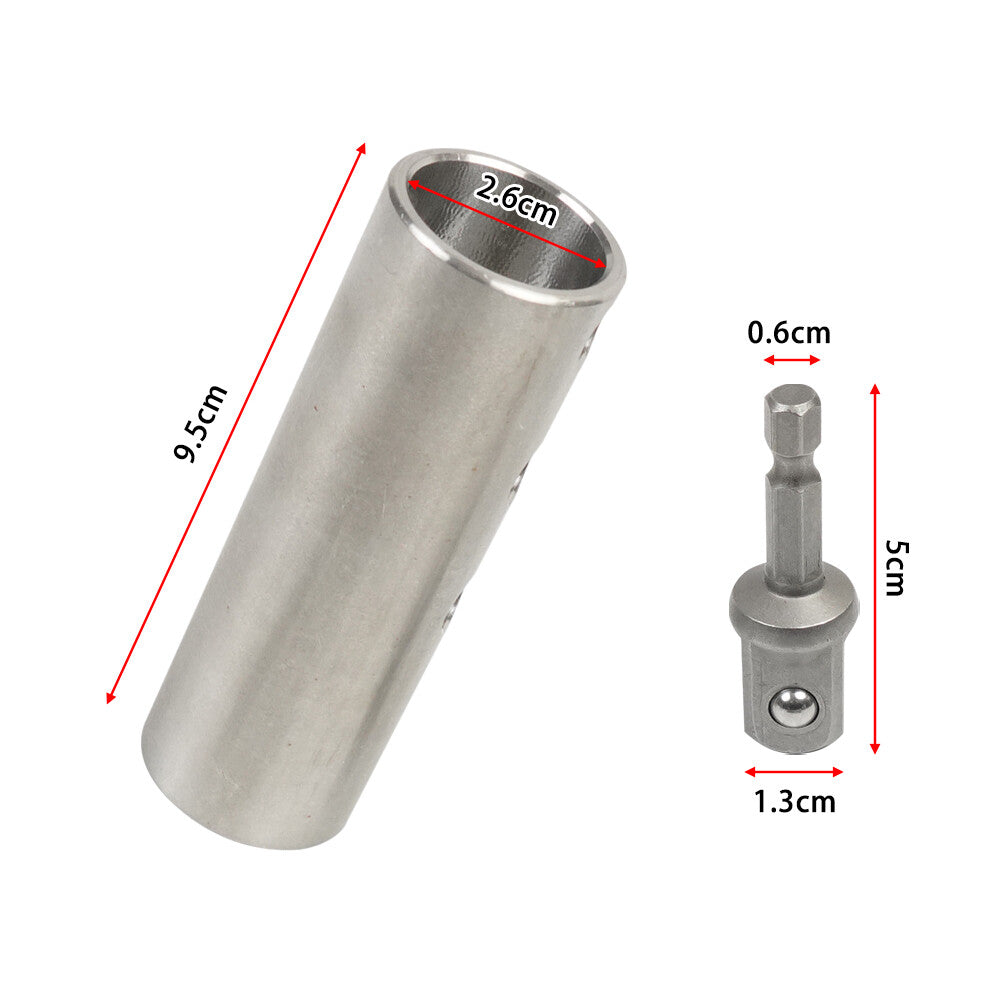 Upgraded Stainless Steel Trailer Jack Electric Drill Adapter with a 1/2 in Bit 1