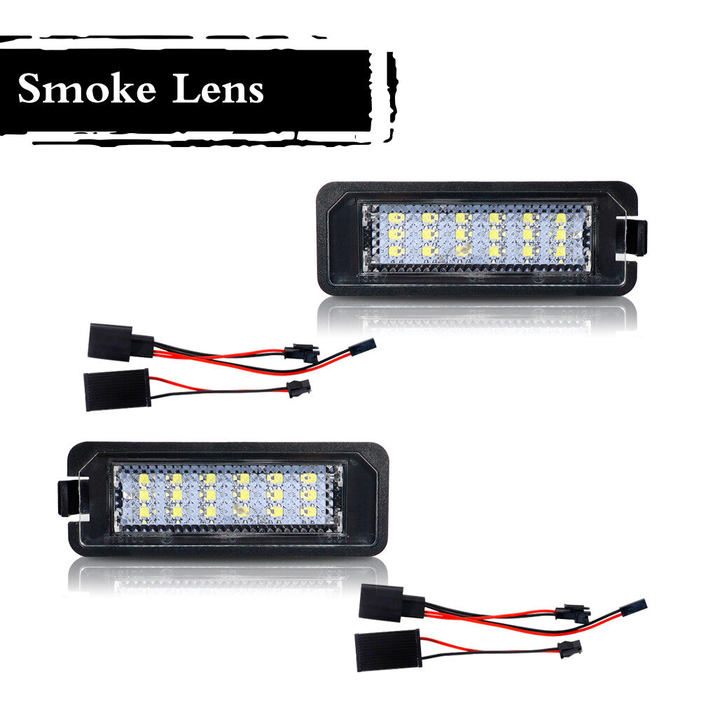 2-piece set of white LED license plate lights suitable for Audi Q7, 13 up for Panamera 911, etc- v