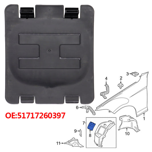 Radkasten Deckel Lampenverkleidung for 1er 2er 3er 4er for BMW F20 F21 F22 F23 NEU Q