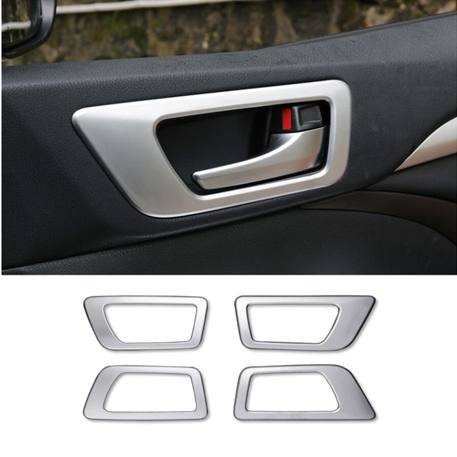 for Toyota Highlander 2017-2019 Silver Interior Door Handle Dish Cover Trim