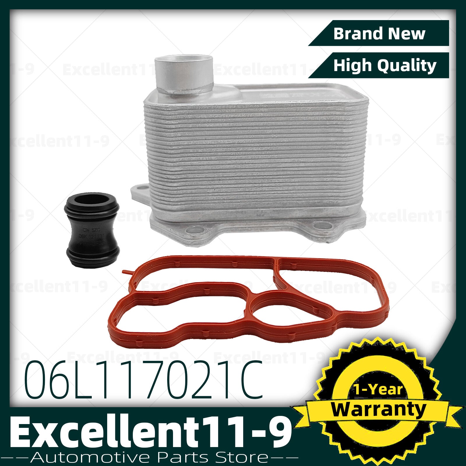 Engine oil cooler 06L117021C is suitable for Golf , Beetle, for Audi A5, A6, Q3, Q5, Q7, Q8 1.8T/2.0T engines. n
