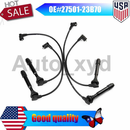 4PCS 27501-23B70 Spark Plug Wire Set for HYUNDAI for ELANTRA TIBURON for TUCSON for KIA SOUL Q
