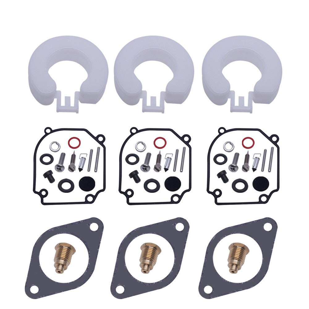 3 Sets 6H1-W0093-00 Carburetor Repair Kit Part for Yamaha Outboard 2T 75-80-90HP Q