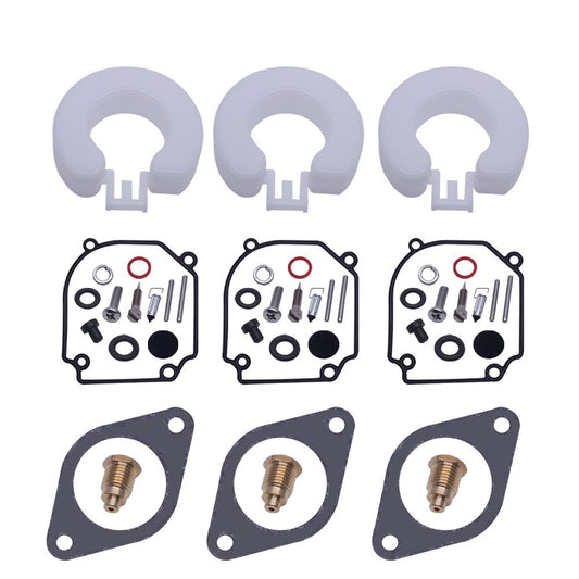 3 Sets 6H1-W0093-00 Carburetor Repair Kit Part for Yamaha Outboard 2T 75-80-90HP Q