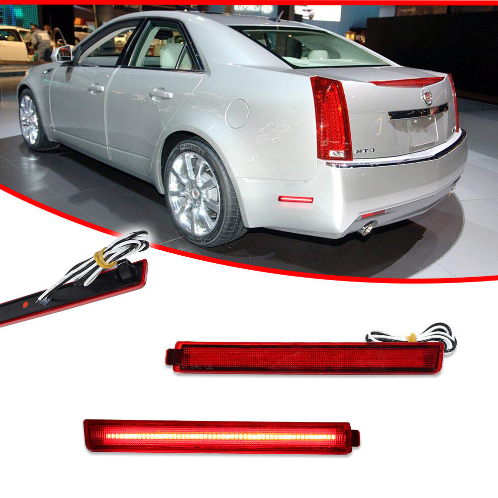 Suitable for 08-13 for Cadillac CTS CTS-V red lens, red LED rear marker signal light- v