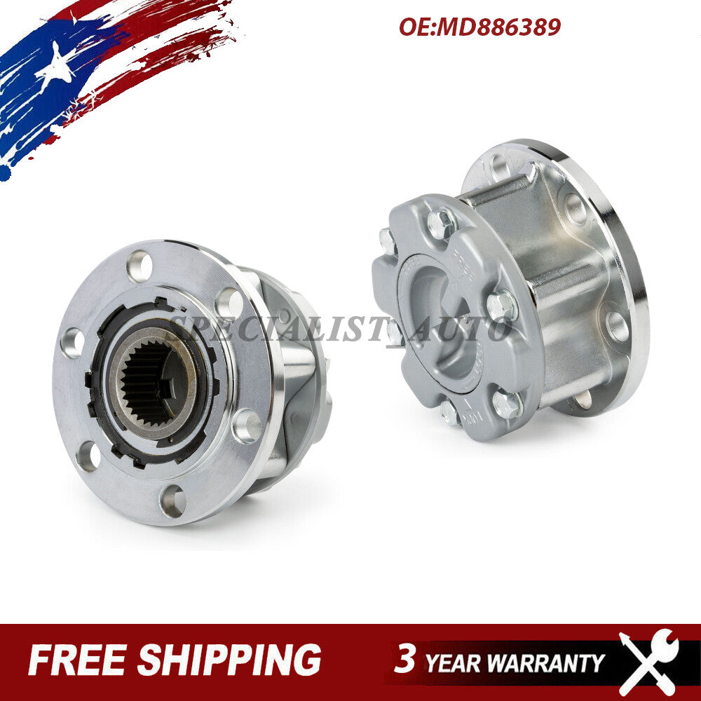 2PCS Wheel Bearing Hub Lock Kit MD886389 for Mitsubishi Pajero Triton L200 Q