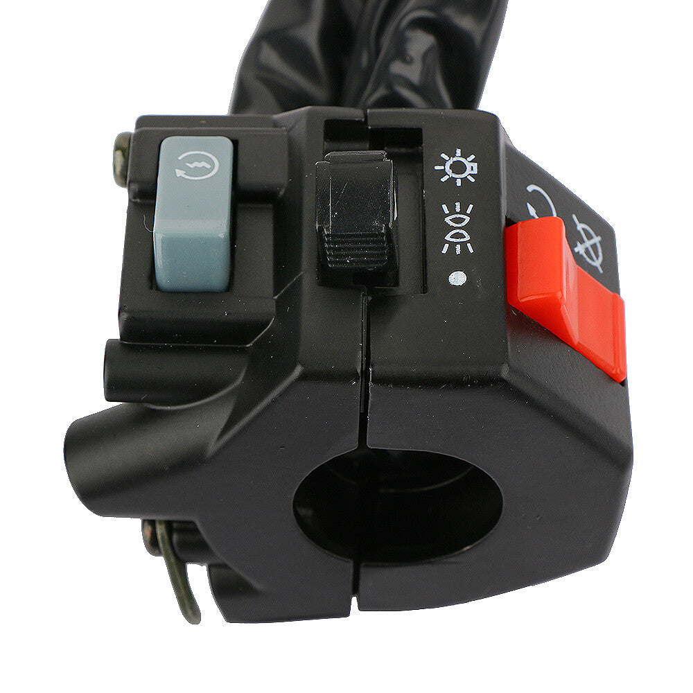 7/8 Handlebar horn, motorcycle turn signal, fog light control, start/stop switch