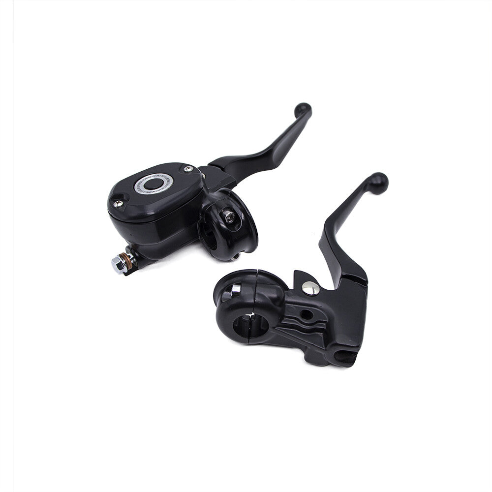 2X Hand Control Reservoir Brake Clutch Lever for Harley Sportster Iron 883 1200 Q