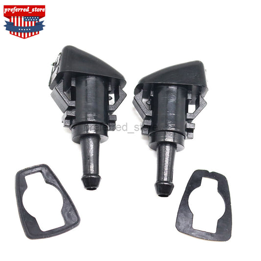 2PCS Front Windshield Washer Nozzle Fit for Dodge for Ram Charger for Chrysler 15878745 Q