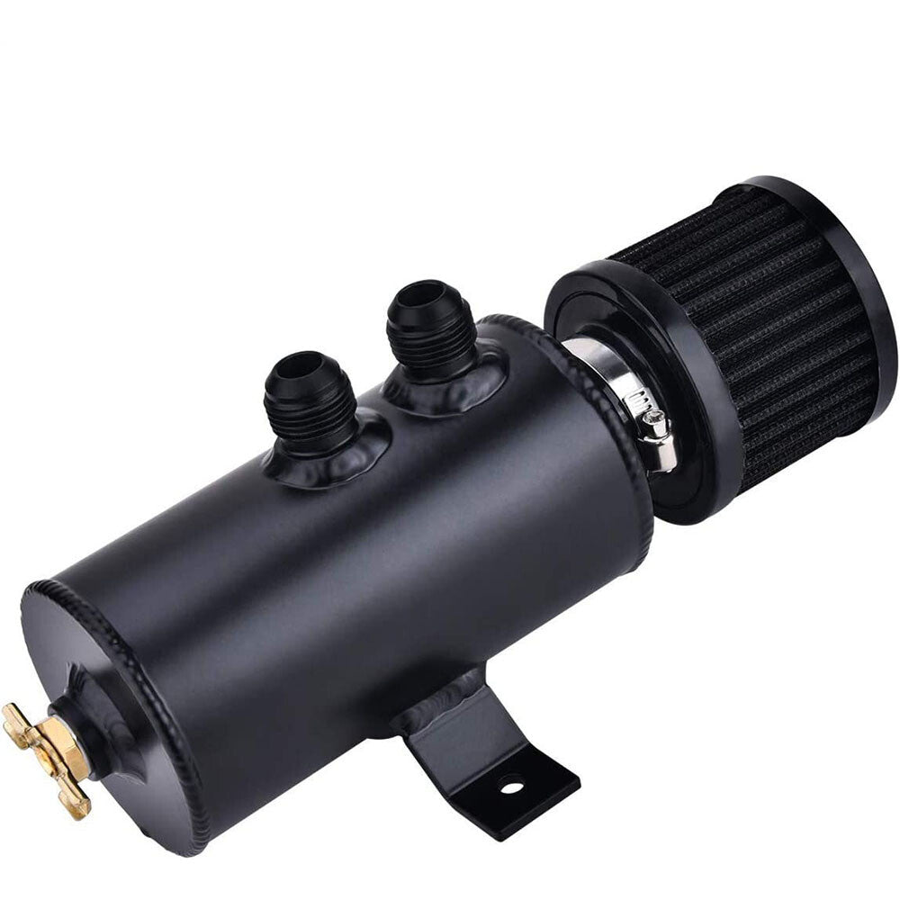Universal oil tank kit, reservoir congestion tank with breather filter, aluminum 