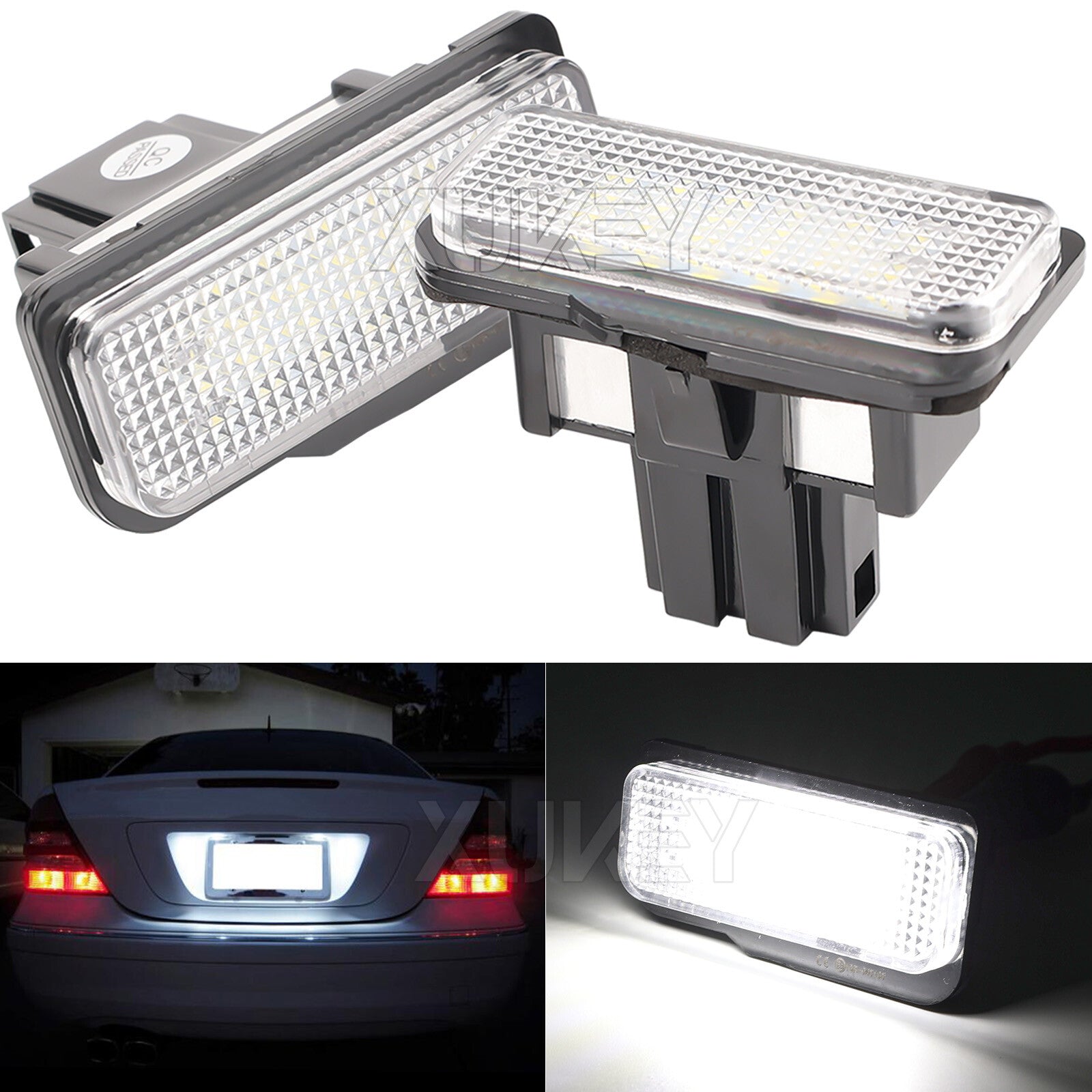 2 LED License Plate Light For MercedesBenz E-Class CLK W211 S211 2002-2008