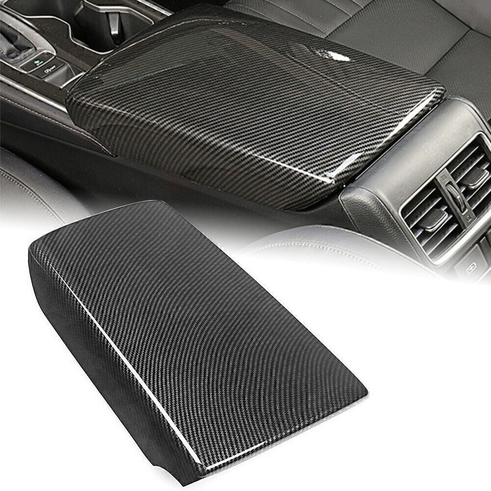 Carbon Fiber Center Console Armrest Box Panel Cover for Honda Accord 2018-2020