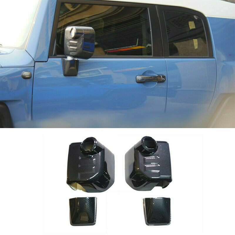 for Toyota FJ Cruiser 2007-2020 Carbon Fiber Style Side Rear View Mirror Cover