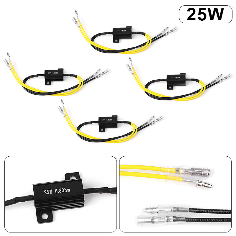 4x Universal Motorcycle Turn Signal Indicator LED Load Resistor Flash Blinker