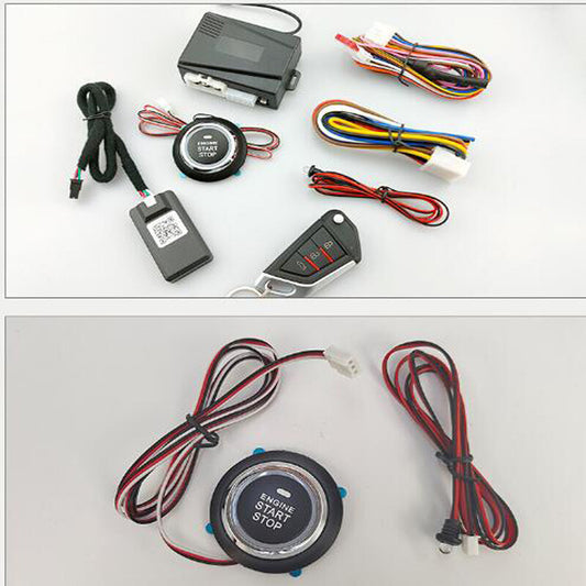 Keyless Entry Engine Start Alarm System Push Button APP Remote Starter Stop 1PC v