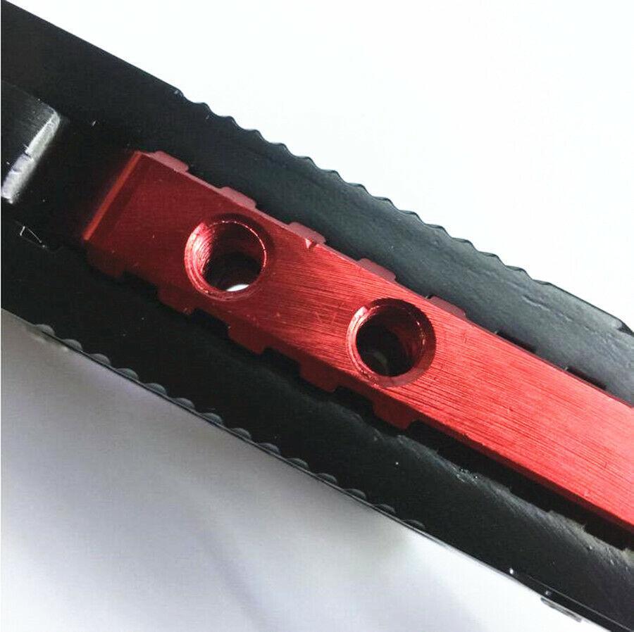Adjustable motorcycle side tripod bracket, anti-fall foot bracket, red - n