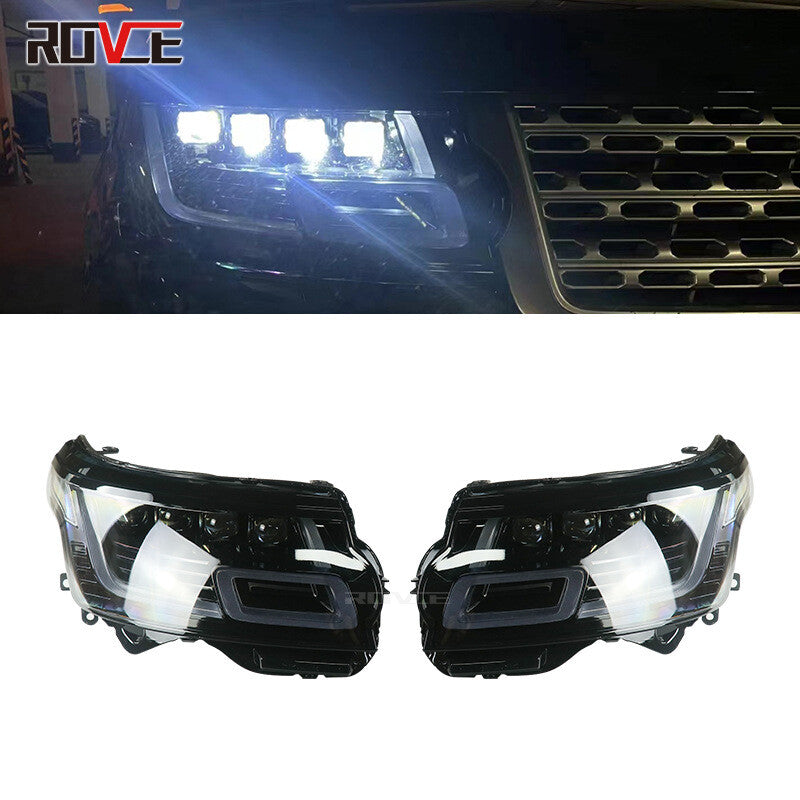 4PC Plug And Play LED Headlight Assembly For LR for Range Rover Vogue L405 2014-2017