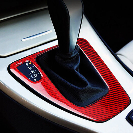 Real Carbon Fiber Car Gear Shift Panel Cover Trim for BMW 3 Series E90 E92 E93
