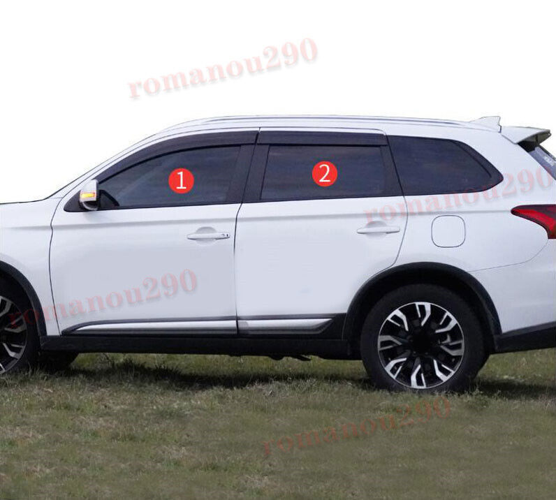 for Mitsubishi Outlander 2016-2020 Window Visors Sun Rain Guard Vent Deflectors