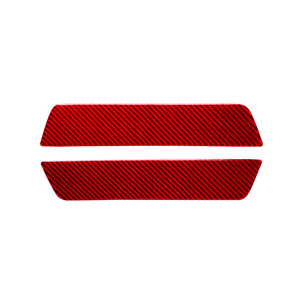 Red Carbon Fiber Center Console Cup Holder Side Trim for Jeep for Wrangler 2007-2010 v