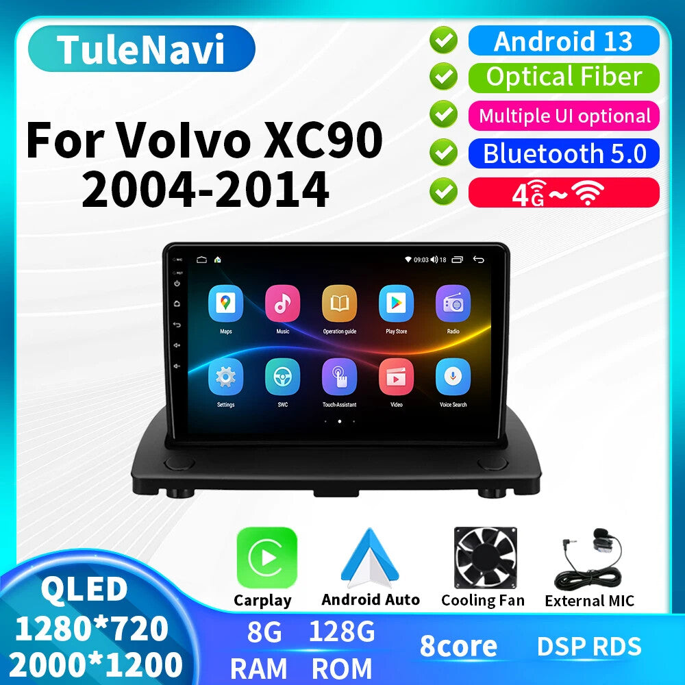 for VOLVO XC90 XC 90 2004-2014 Android Car Radio GPS Carplay Video Player Screen
