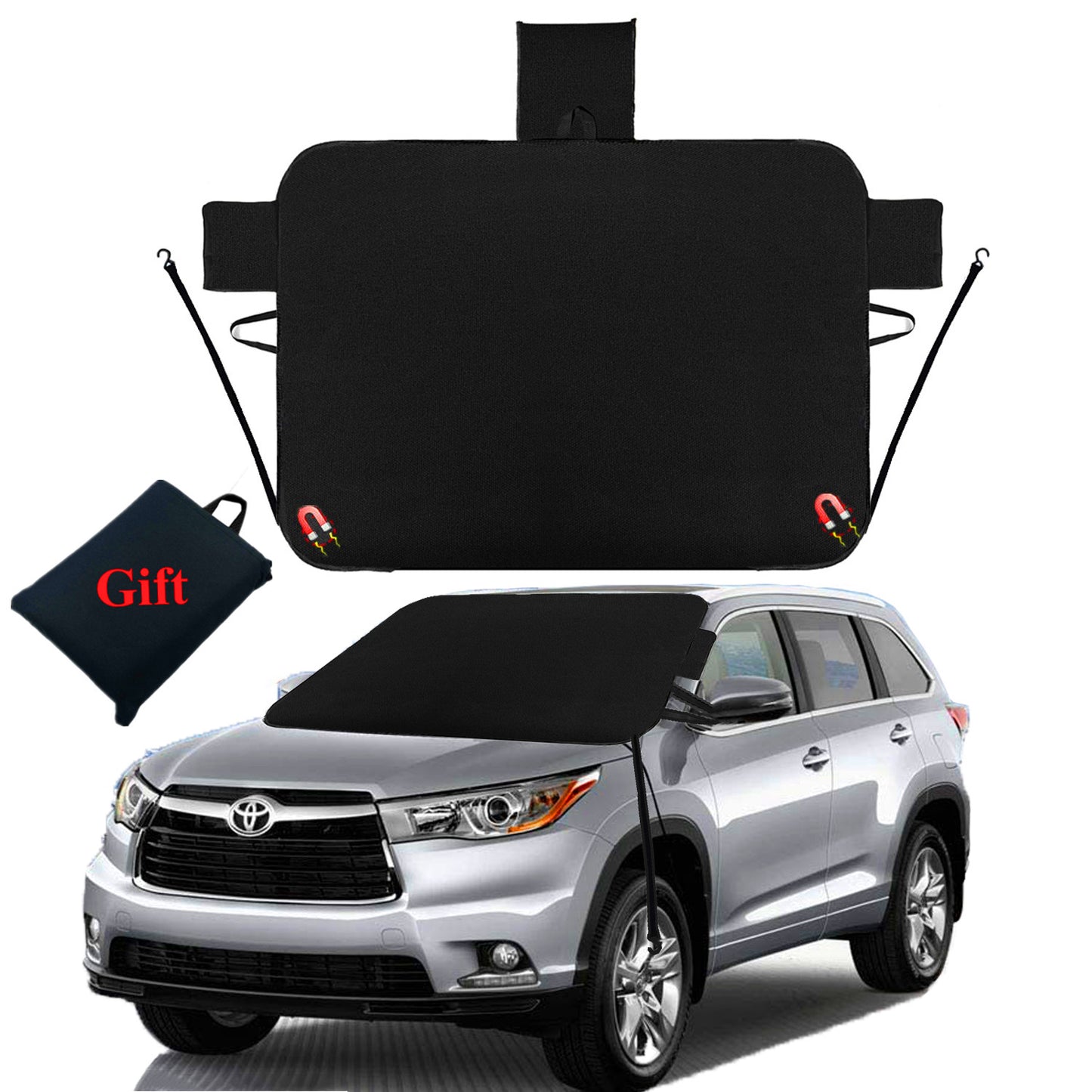 4-layer magnetic material suitable for car windshield snow cover, ice cream, sun protection, and sunshade. n