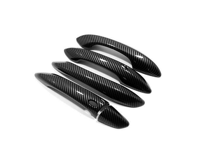 Carbon Fiber Door Handle Covers Trim for 2024 for Hyundai Santa Cruz Accessories