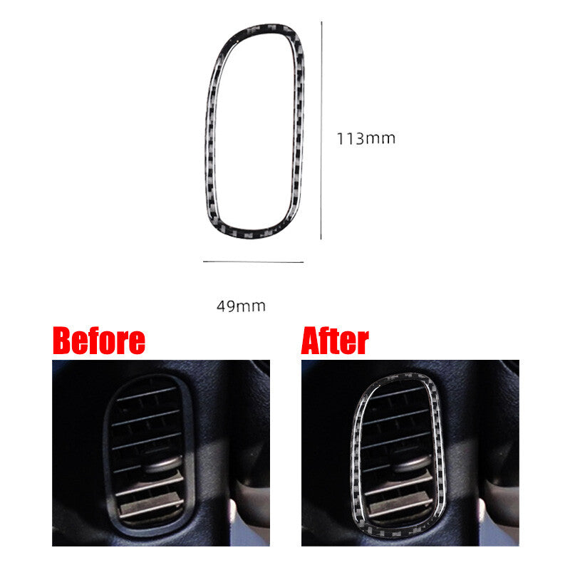 Carbon fiber driver's door vent trim for Corvette C5 1998 - 2004 n