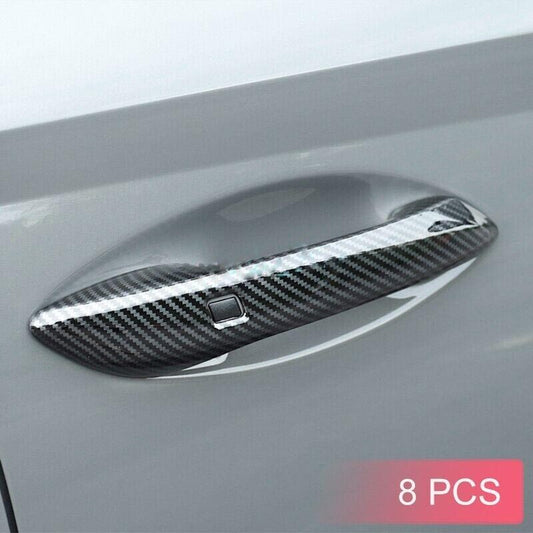 Carbon Fiber Door Handle Cover Trims for 2020-2023 for Hyundai Sonata Accessories