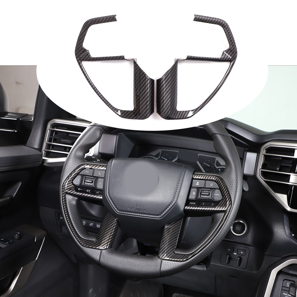 Carbon fiber ABS steering wheel cover suitable for 1 3 E82 E87 E90 E92 E93 - v